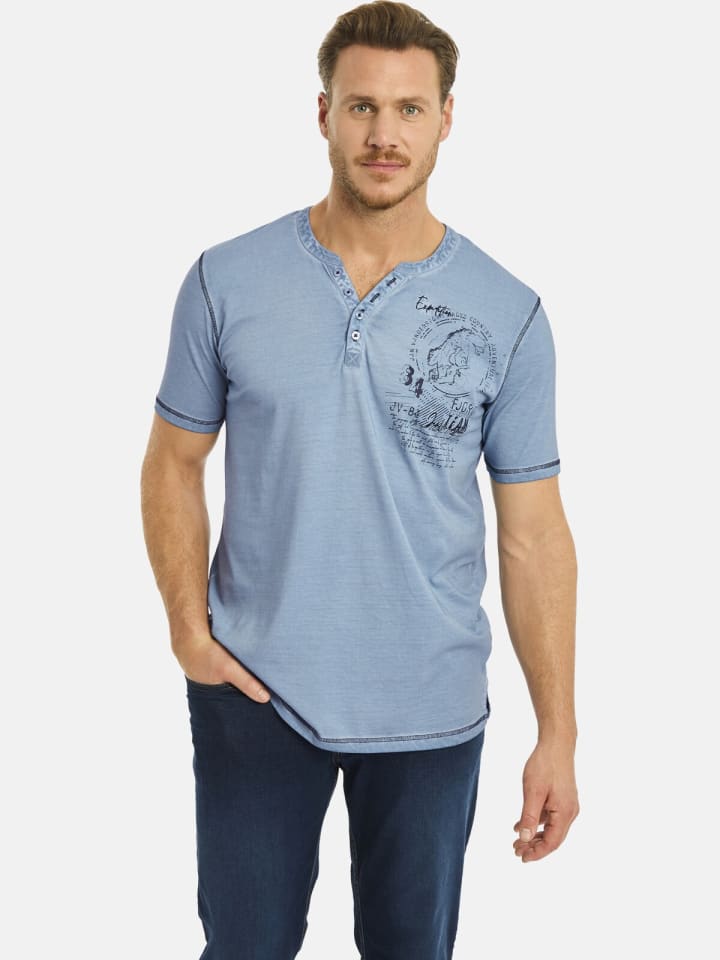 Jan Vanderstorm T-Shirt GODBERT in hellblau günstig kaufen