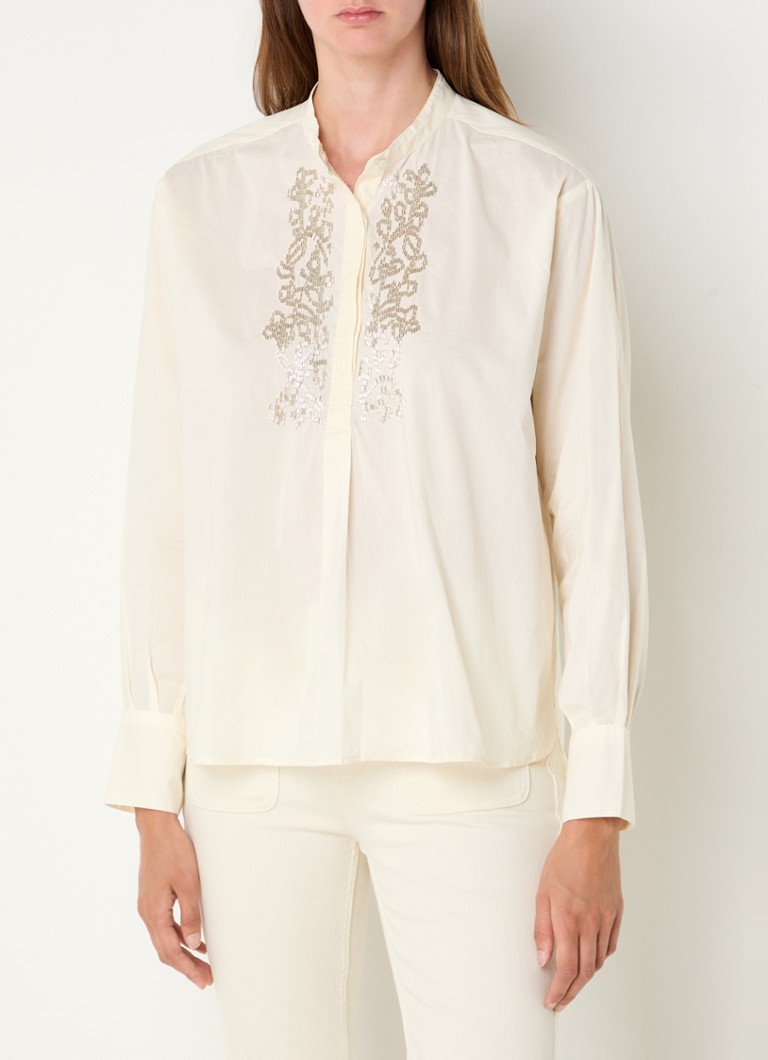 Antique Batik Emilie tunic with rhinestones