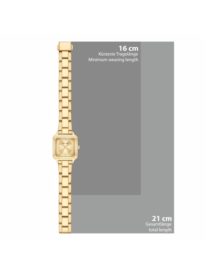 Eastside NY Damen Quarzuhr gelbgold Edelstahl gelbgold in gelbgold günstig kaufen 21 cm