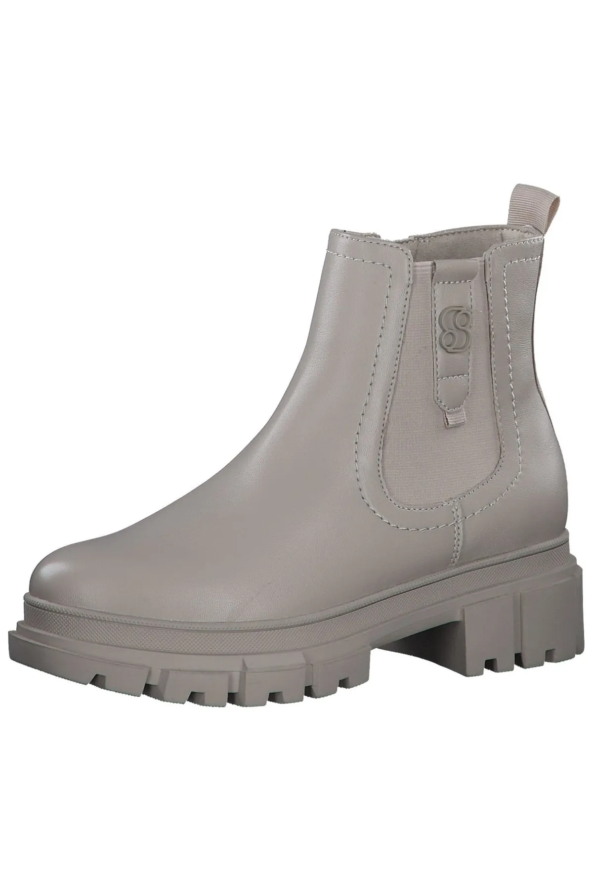 s.Oliver  Stiefelette - Beige - Blockabsatz