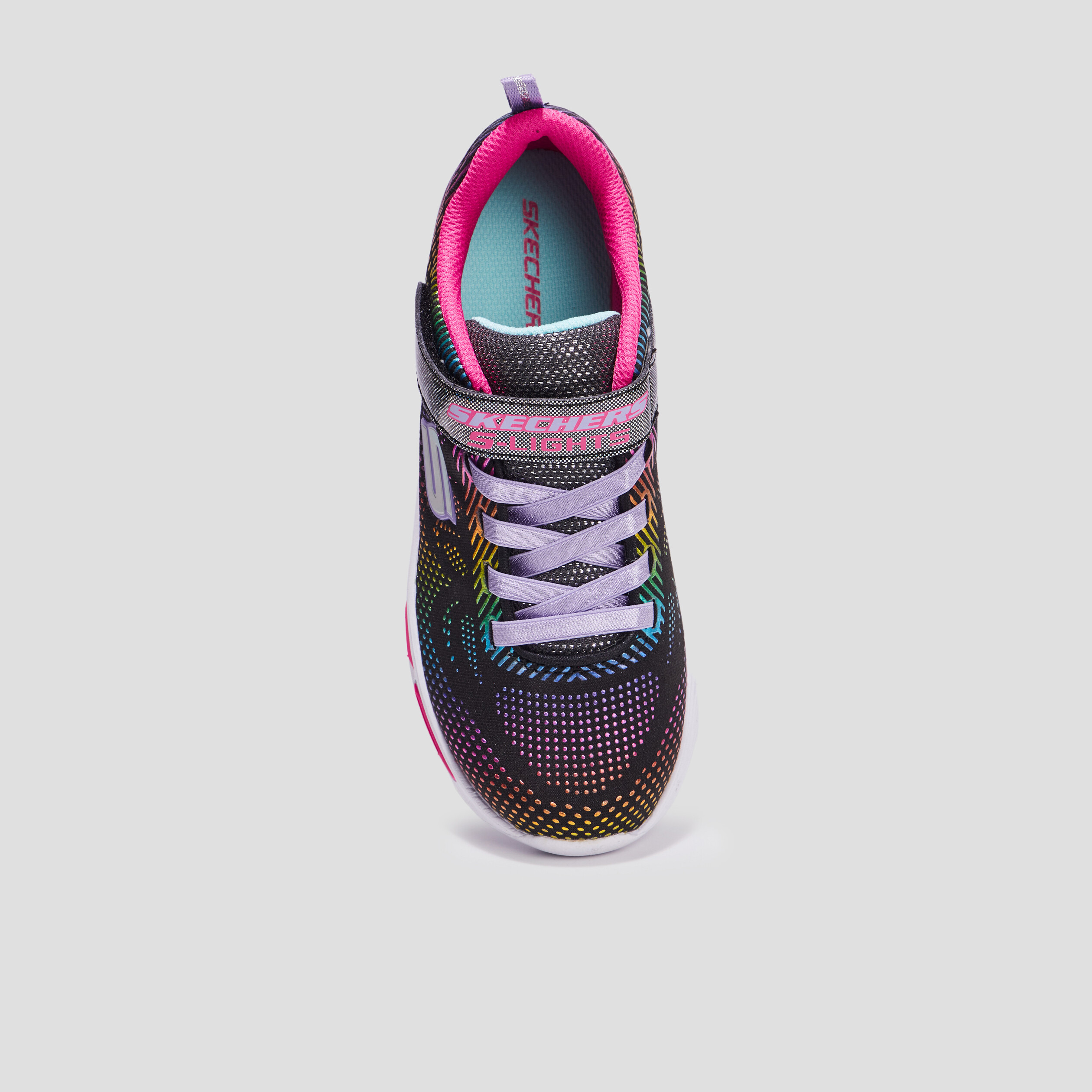 Baskets running lumineuses Skechers noir fille | La Halle