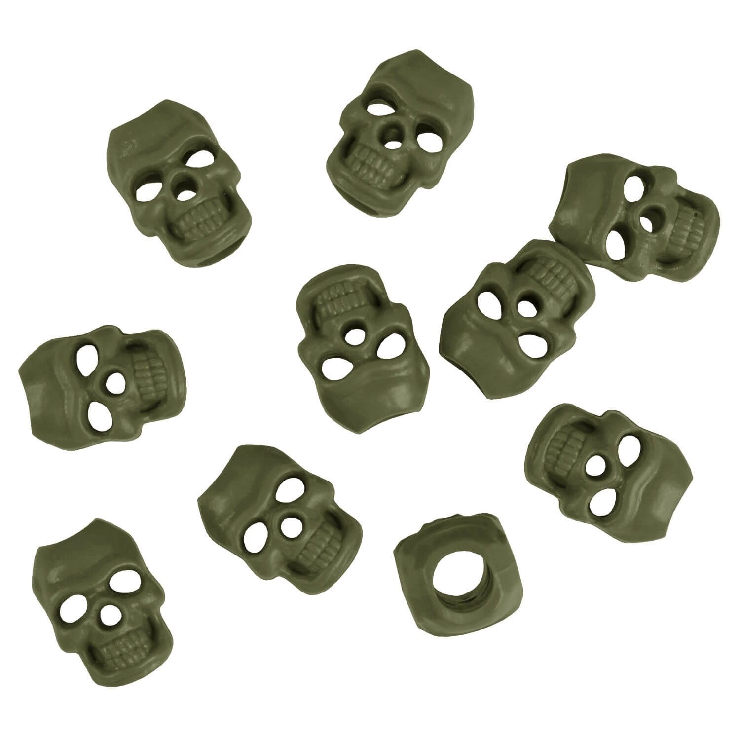 Kordelstopper Skull 10er Set