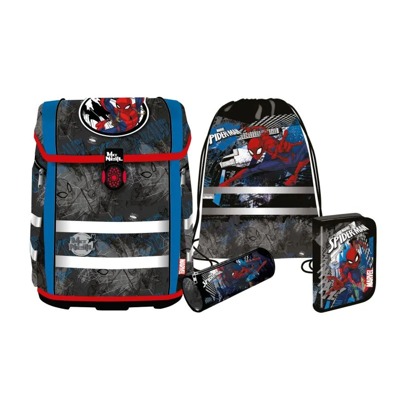 McNeill McNeill Disney Schulranzen-Set PERFECTO 5tlg. - MARVEL-SPIDER MAN
