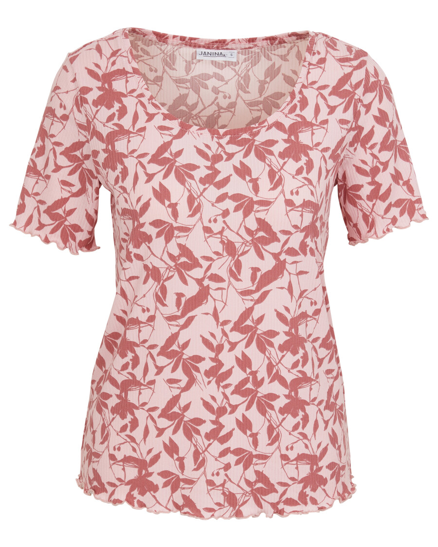 Geripptes T-Shirt