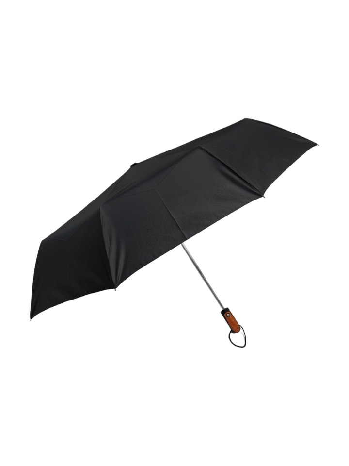 COFI 1453 Luxuriöser Teleskop-Taschenschirm ø123cm Perfekter Schutz mit Stil in Schwarz günstig kaufen 123-131 cm