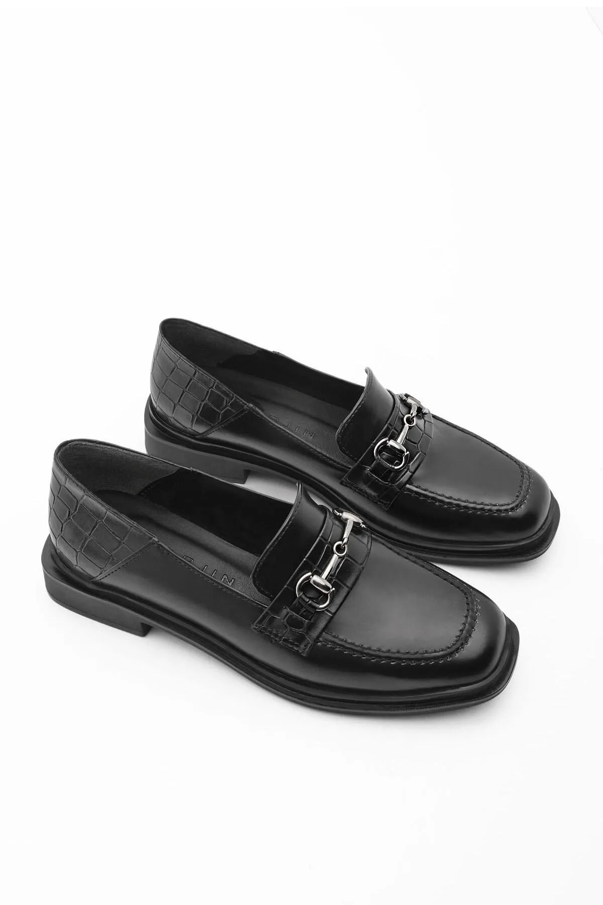 Marjin  Loafer - Schwarz - Blockabsatz