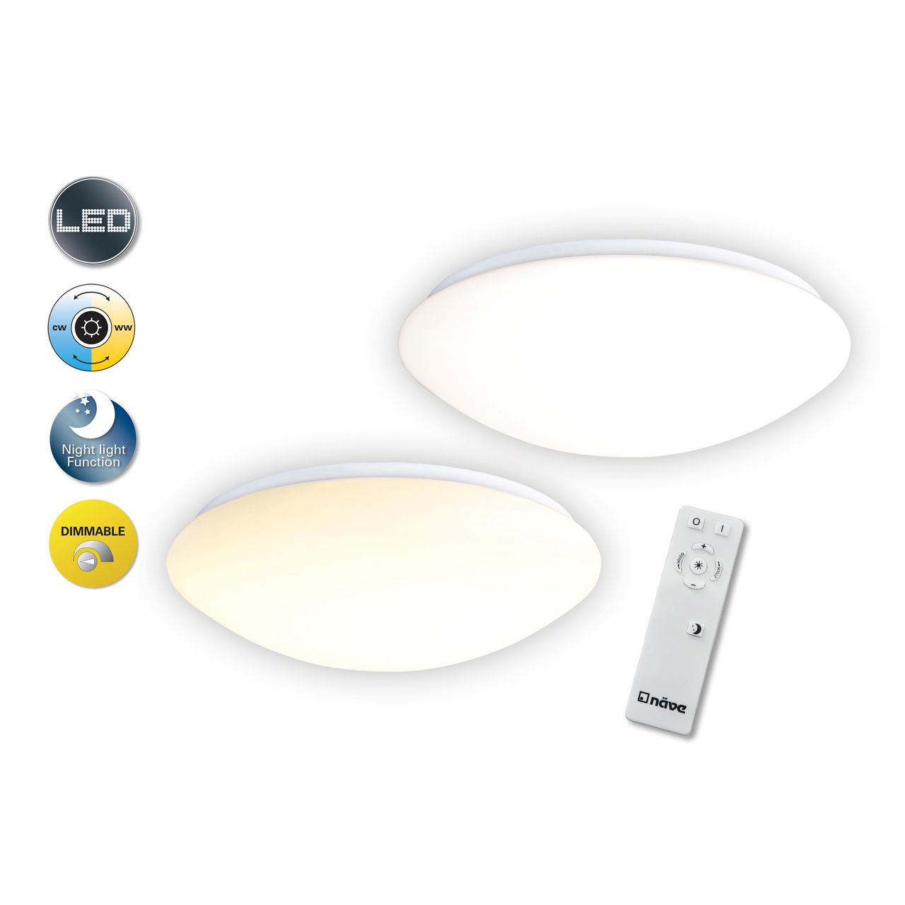 Näve Leuchten LED Deckenleuchte 