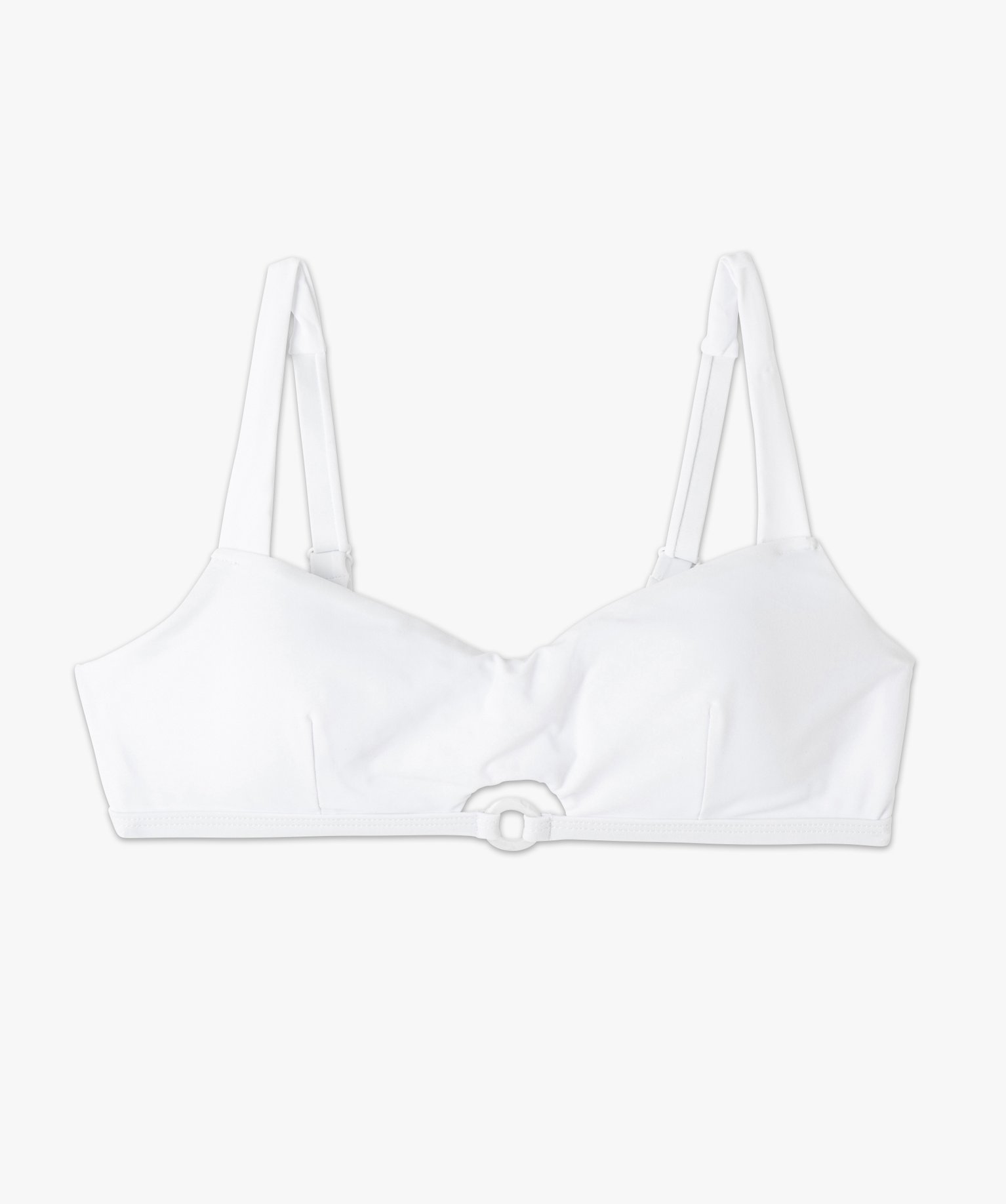 Haut de maillot de bain femme forme brassière blanc | GEMO