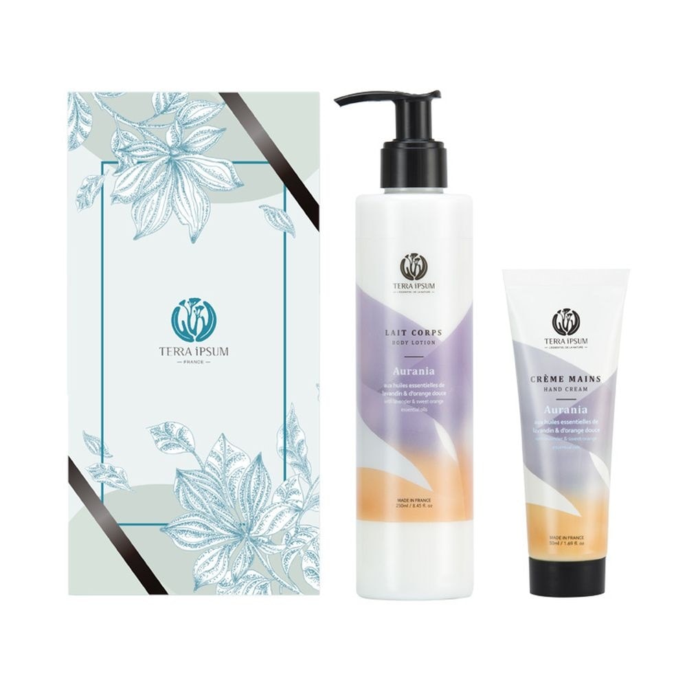 terra ipsum Coffret Cocooning - Lait Corps & Crème Mains Lait pour le corps + Crème pour les mains