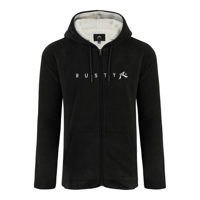 RUSTY IN LINE SHERPA ZIP THRU POLAR FLEECE Fleecejacke Herren