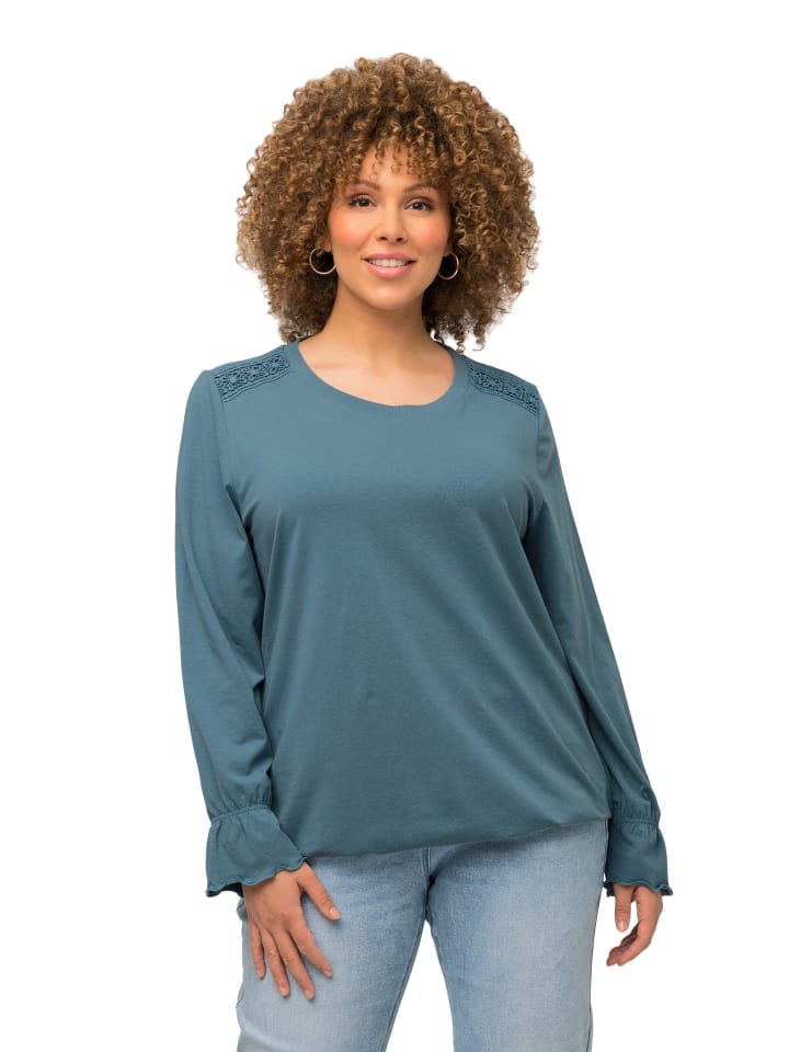 Ulla Popken Longshirt in petrol günstig kaufen