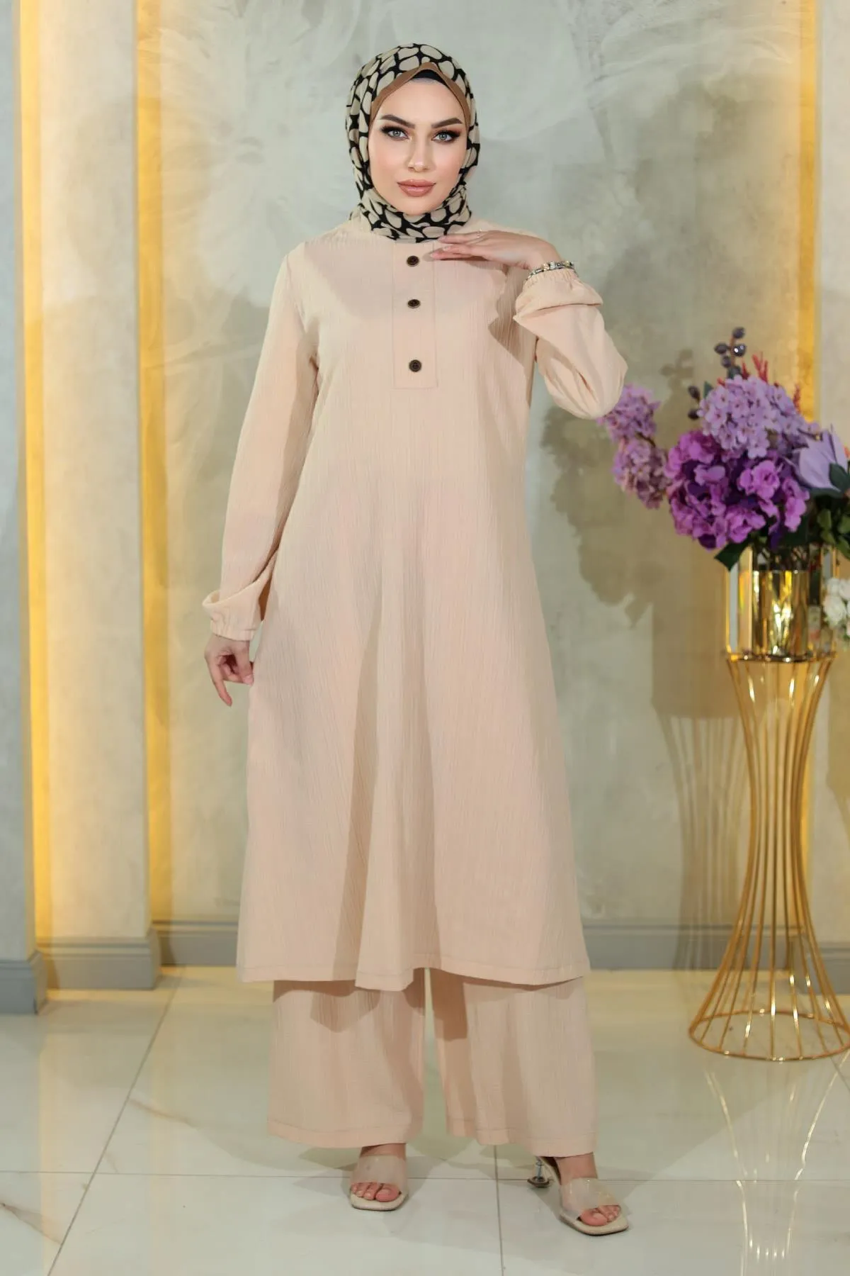 Modamihram  Zweiteiler - Beige - Regular Fit