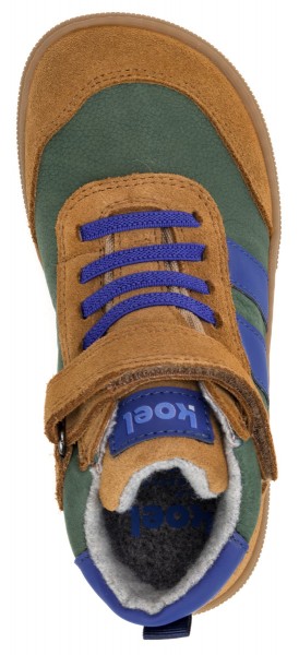 Koel bare ~ Devo MidCut Sneaker Wollfleece ~ Olive