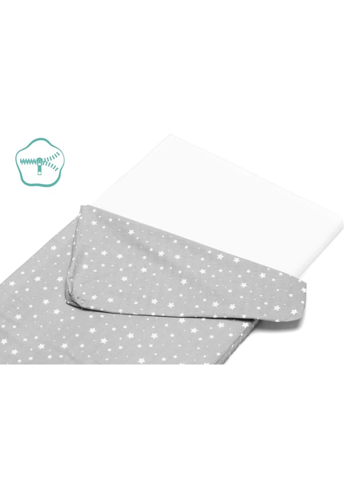 fillikid Reisebettmatratze Exklusiv 120 x 60 cm in Stars Grau günstig kaufen 60x120 cm