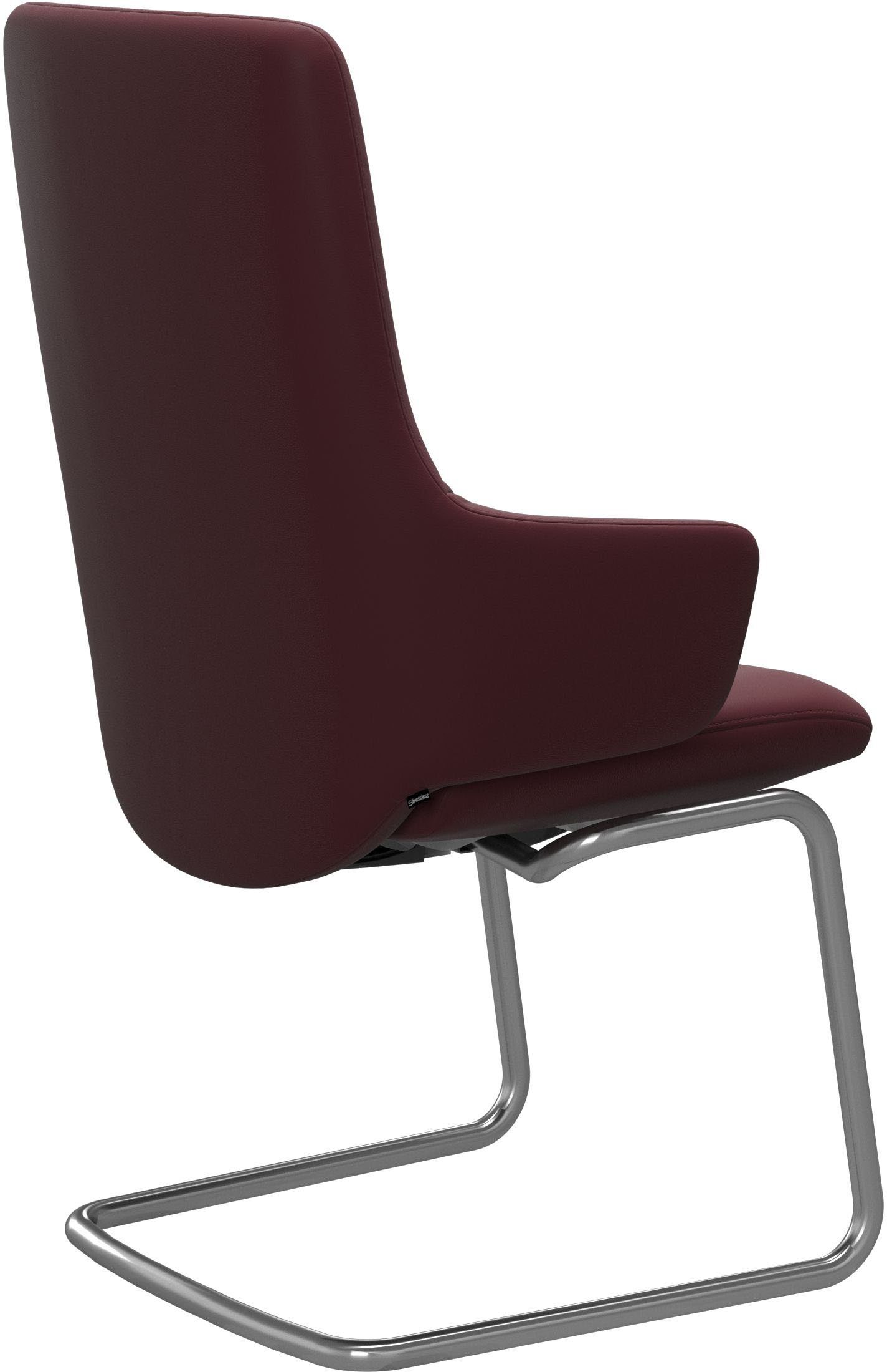 Stressless® Polsterstuhl Laurel, High Back mit Armlehne, Größe L, mit Beinen aus Stahl in Chrom matt