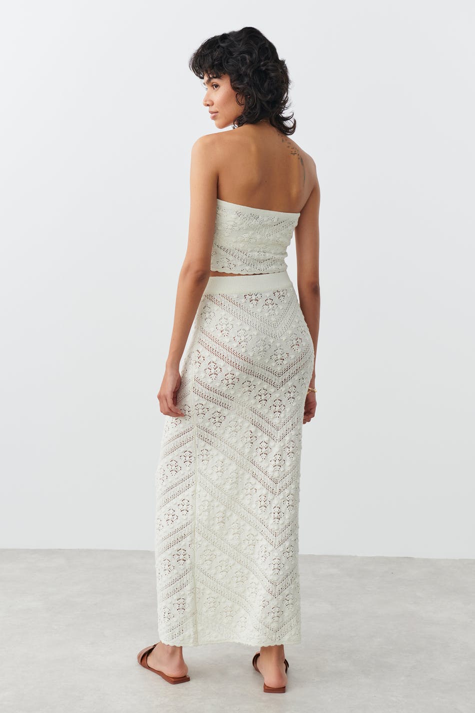 Crochet maxi skirt