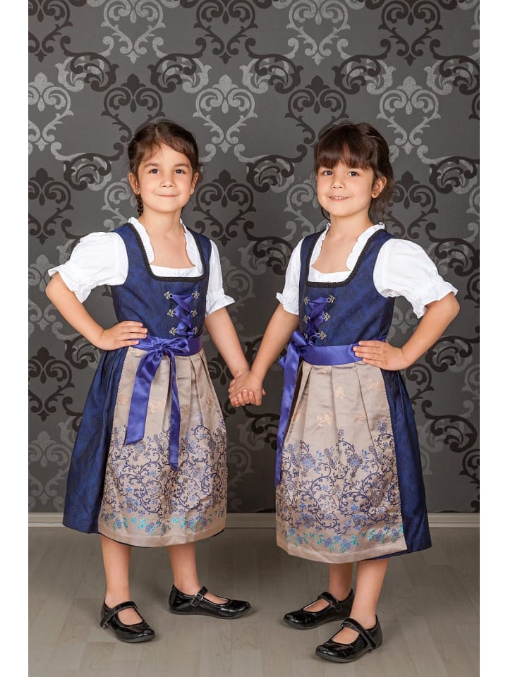 Edelnice Kinder Dirndl royalblau in blau günstig kaufen