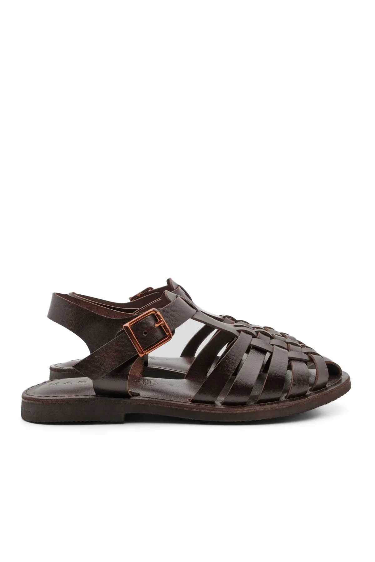 Marjin  Sandalette - Braun - Flacher Absatz