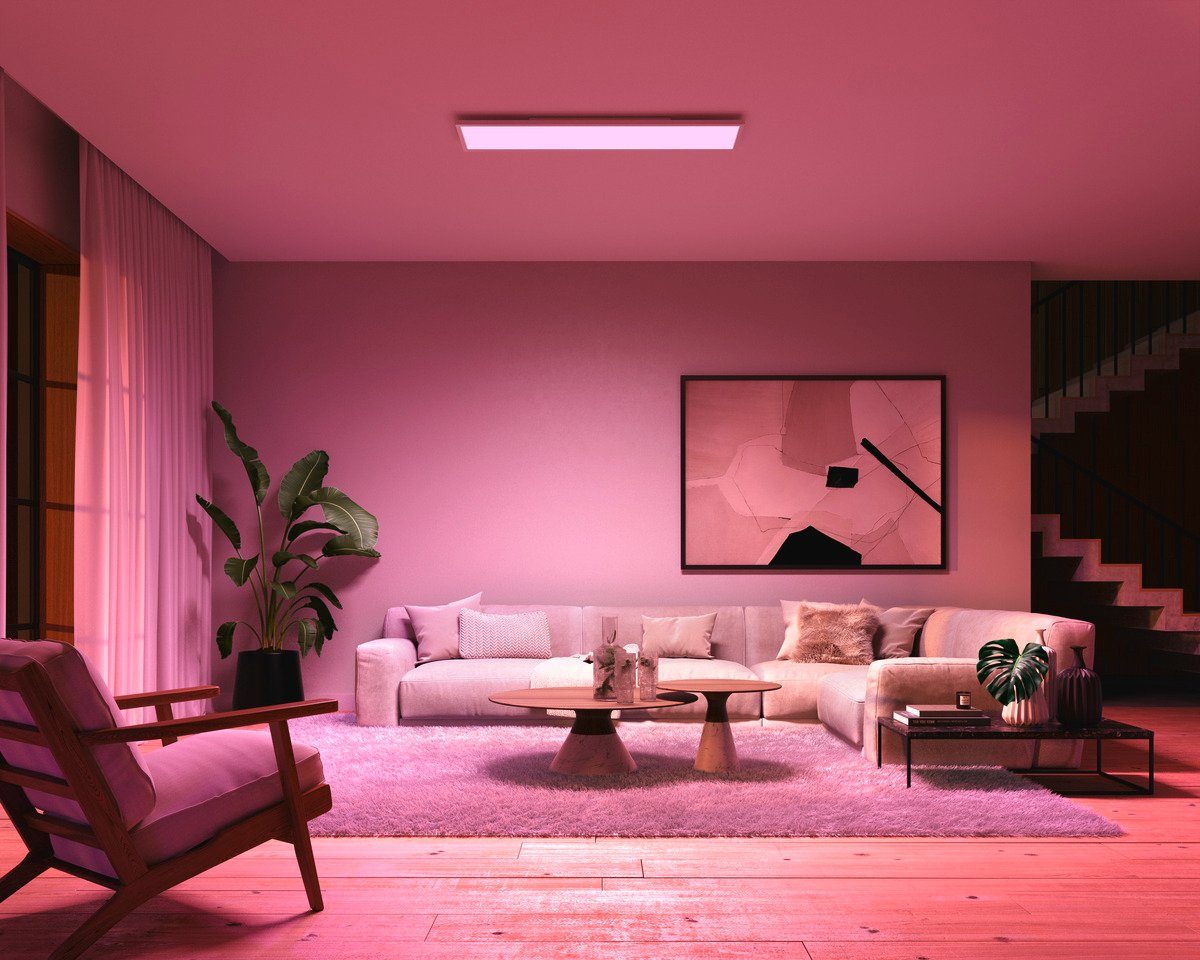Philips Hue LED Deckenleuchte Surimu Panel, LED fest integriert