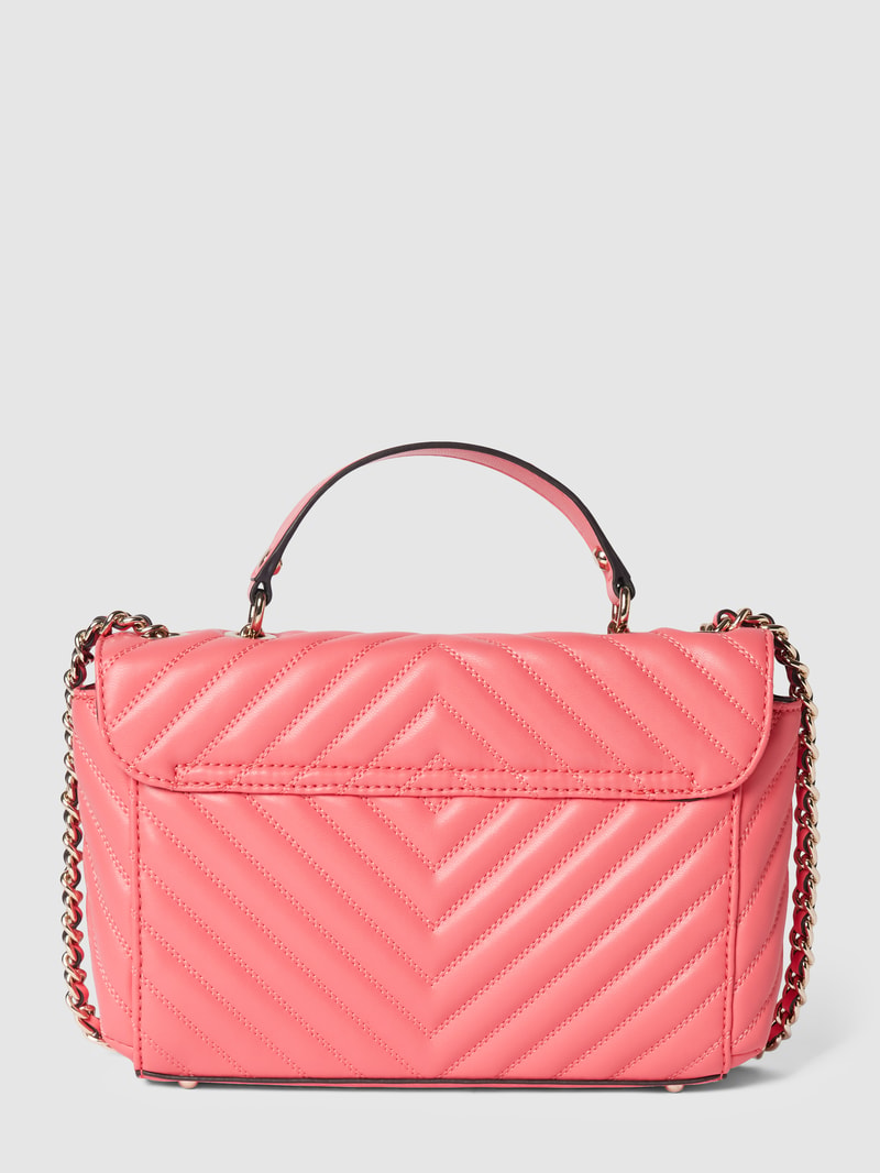 Handtasche in Leder-Optik in koralle