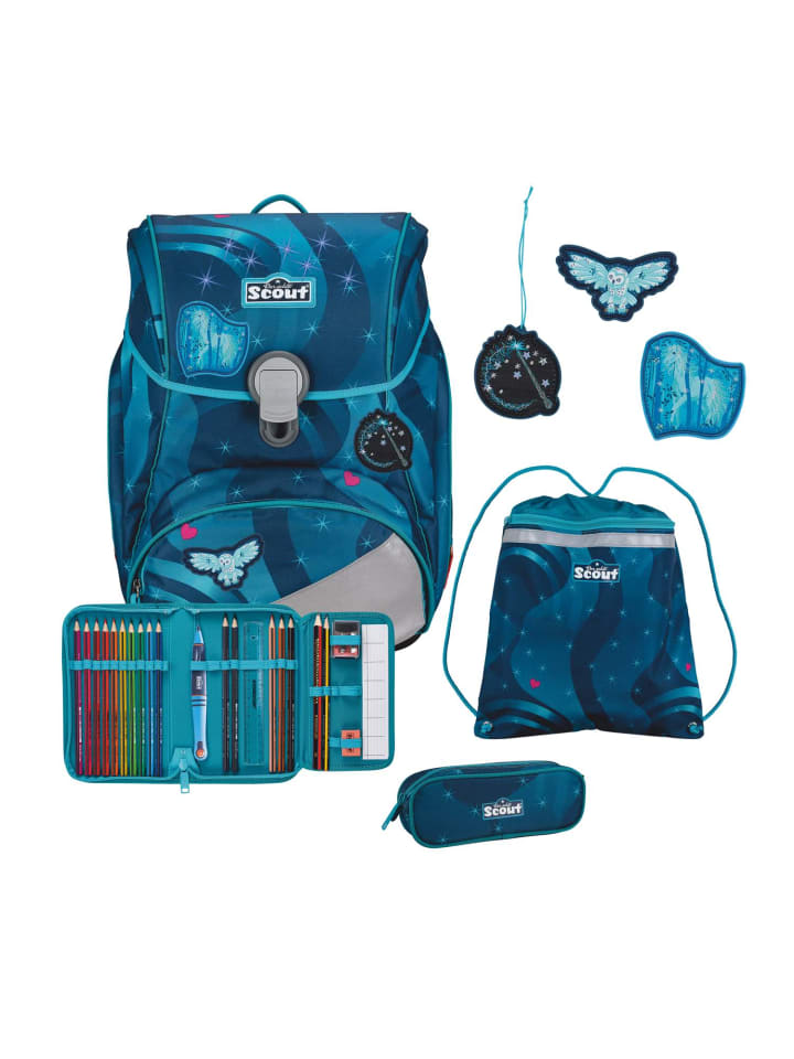 Scout Scout Alpha Schulranzen-Set 4 teilig Exklusiv LED Heaven günstig kaufen onesize
