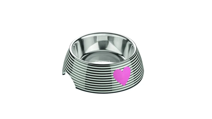 Hunter Melamin-Napf Biri weiß/schwarz 350 ml