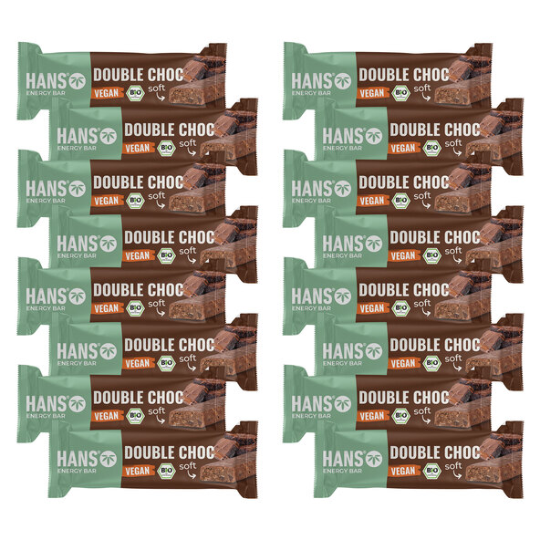 Vegane Bio Oat Bar, Double Choc, 16er Set (16 x 35g = 560g)