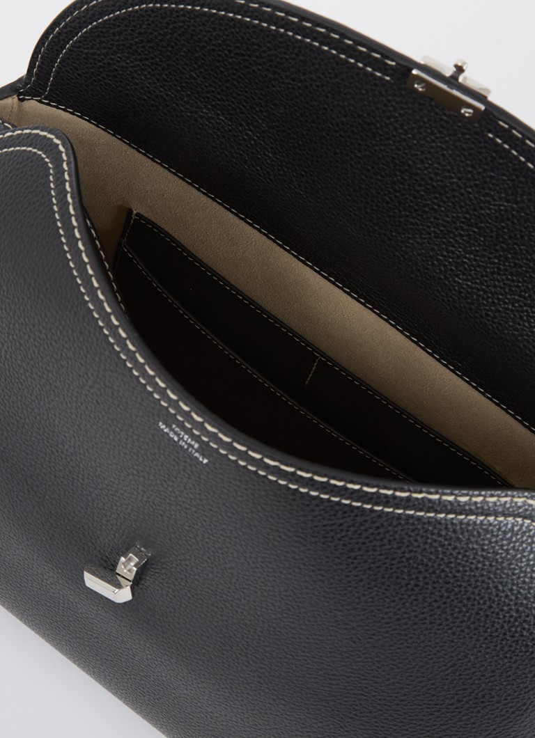 TOTEME kožna torba s T-Lock zatvaračem