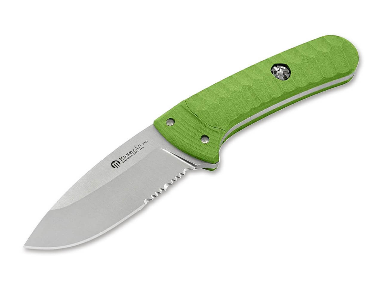 SAX Knife G10 Green Saw Blade