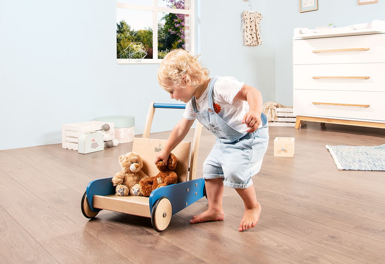 Pinolino Kinderträume Pinolino Lauflernwagen Mats, blau