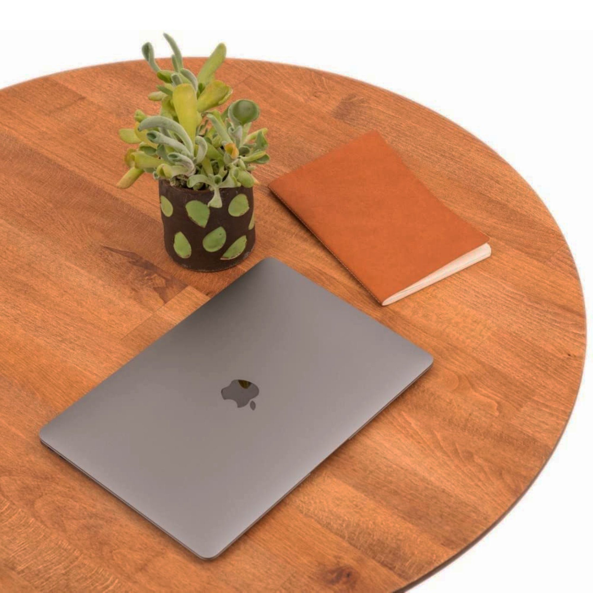 Gozos Küchentisch Oviedo Esstisch Rund, Küchentisch Holz Massiv (60 cm), Buchenholz
