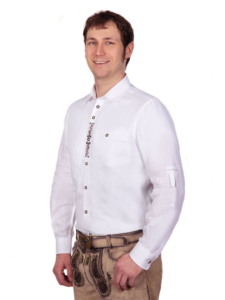 Edelnice Edelnice Trachtenhemd Jan in weiß günstig kaufen