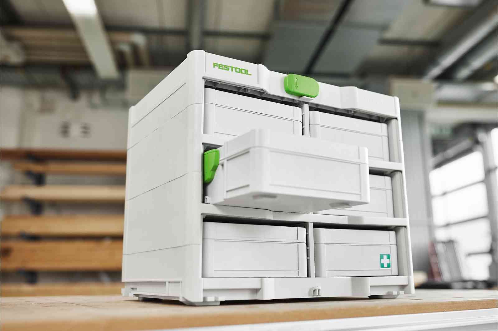 Festool 577816 SYS3-RK/6 M 337-Set Systainer³ Rack