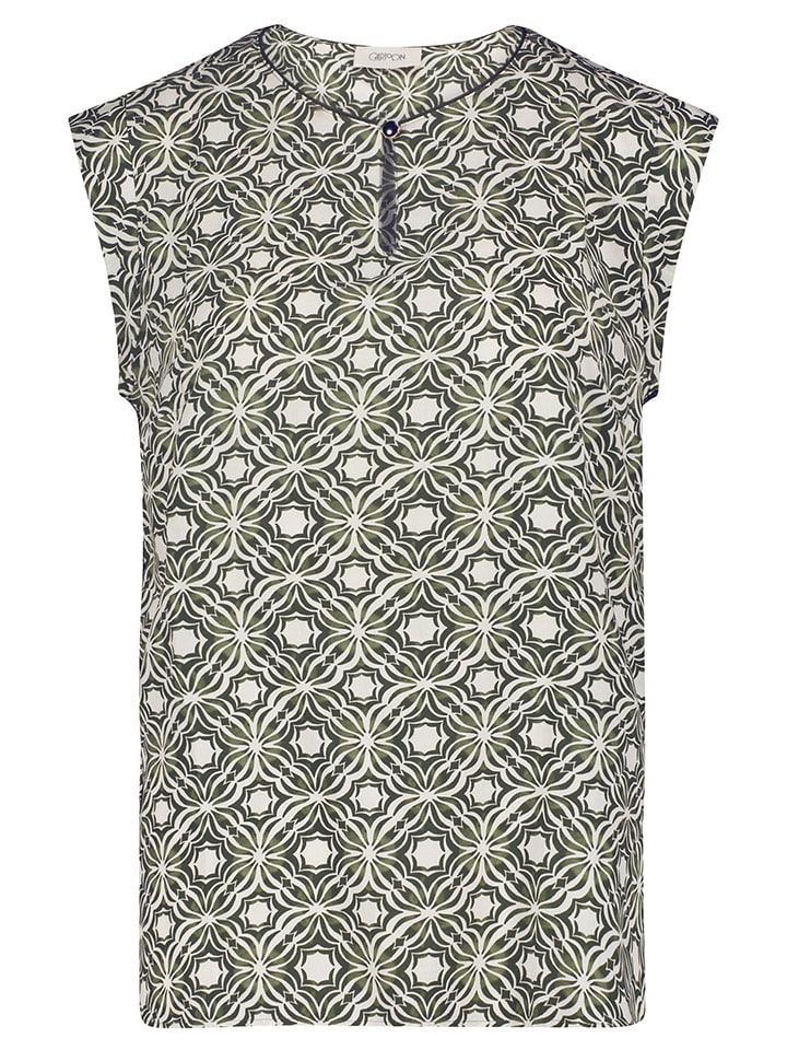 CARTOON Bluse in Weiß/ Khaki günstig kaufen