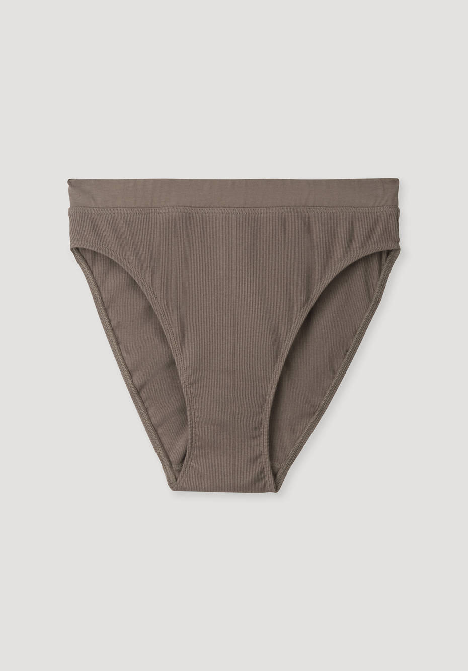Ripp-Taillenslip High Waist aus Bio-Baumwolle