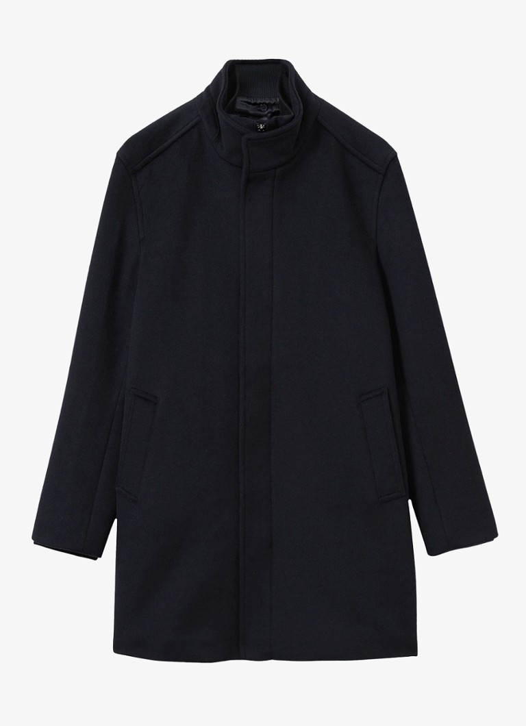 Cappotto Reiss Bhule in misto lana con tasche laterali