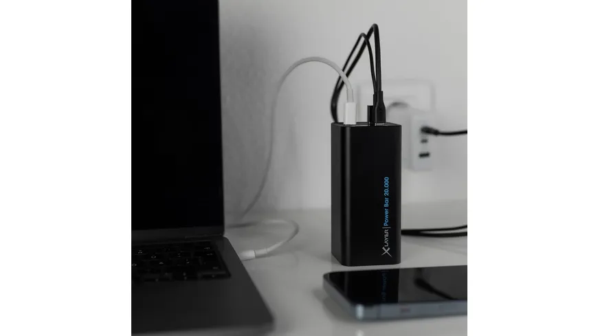 XLayer Power Bar 20.000 mAh 65W PD Black