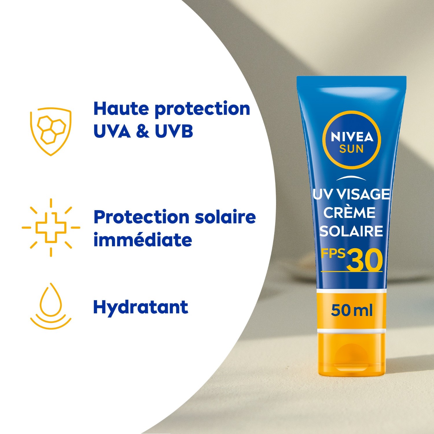 NIVEA krema za sončenje obraza ZF 30