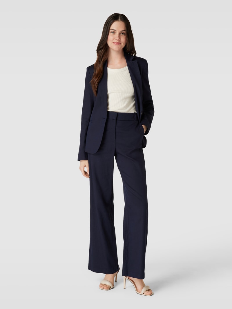 Blazer mit Reverskragen in marineblau