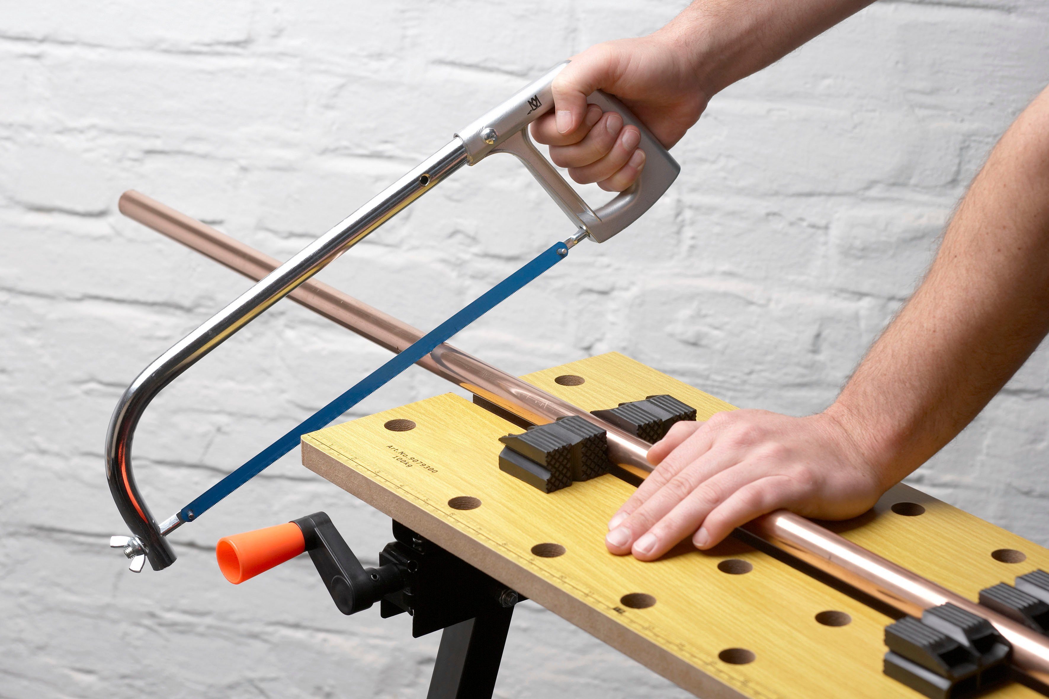 meister Werkbank Arbeitstisch / 9079100, Werk- und Spanntisch, 150kg Tragkraft, Skala & Winkelangaben, klappbar