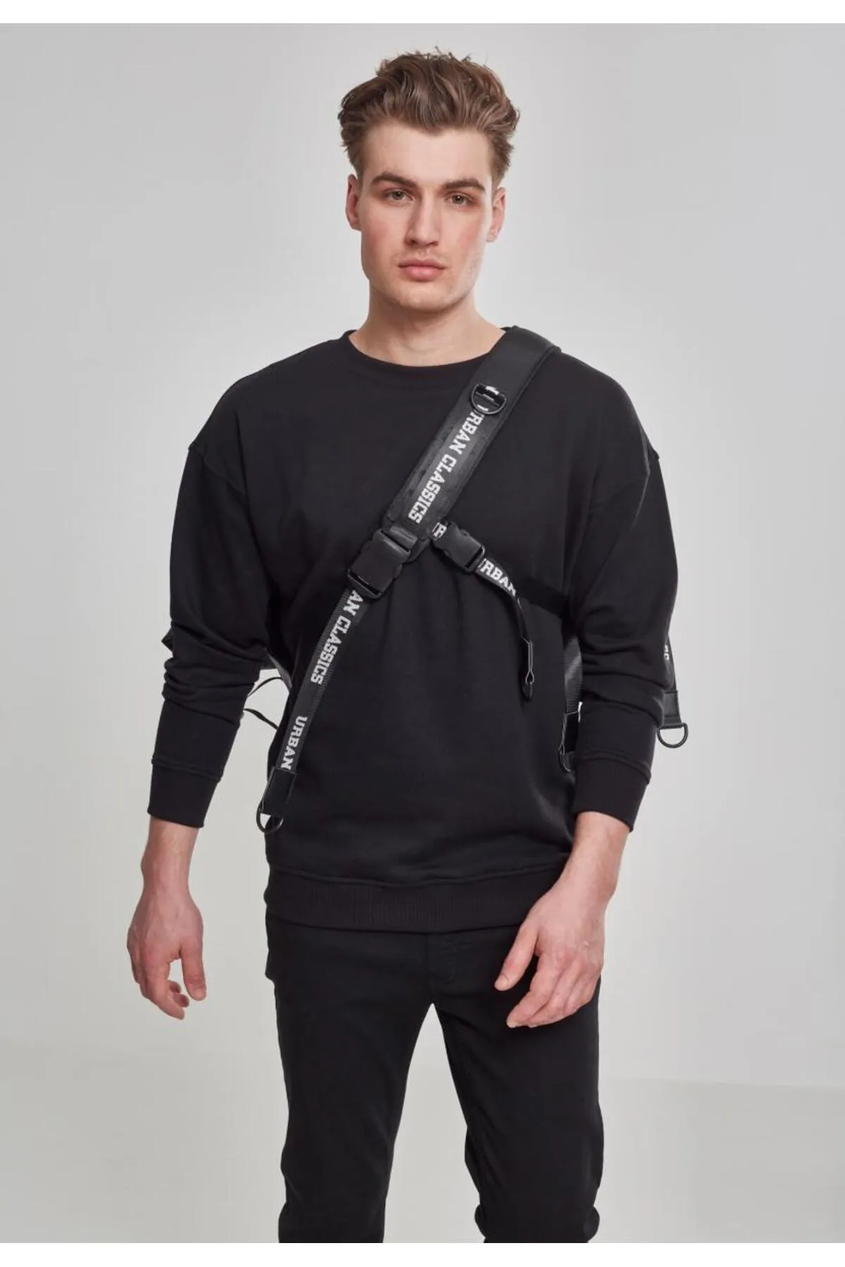 Urban Classics  Messenger Bag - Schwarz - Unifarben