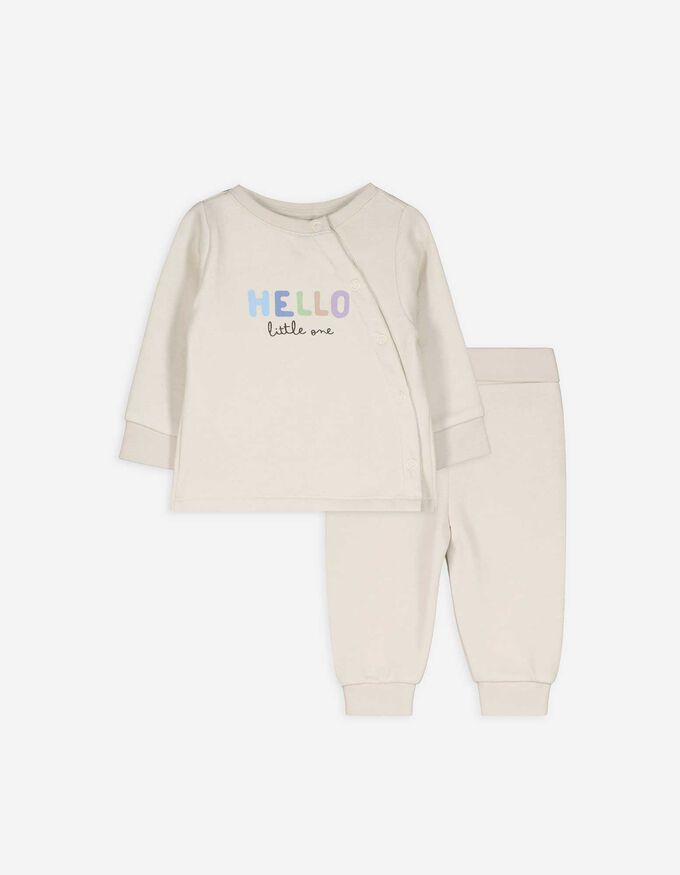 Set aus Sweatshirt und Hose - Messageprint