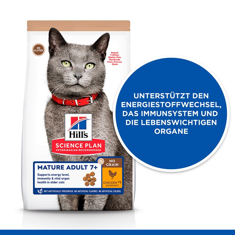 Hill's Science Plan Mature Adult 7+ No Grain mit Huhn zu TOP-Preisen