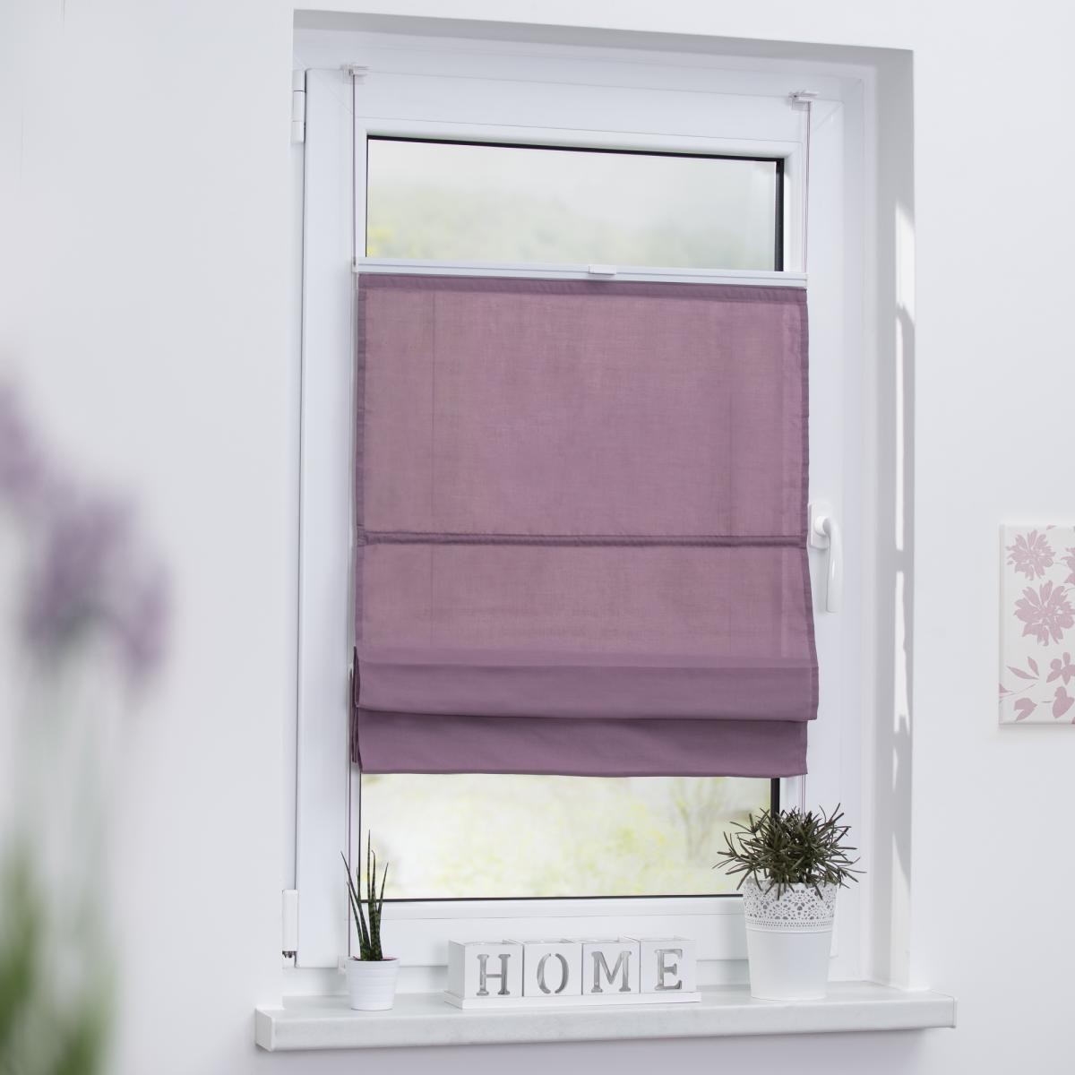 Lichtblick Raffrollo Klemmfix TOP, ohne Bohren, verspannt Taupe, 100 cm x 130 cm (B x L)