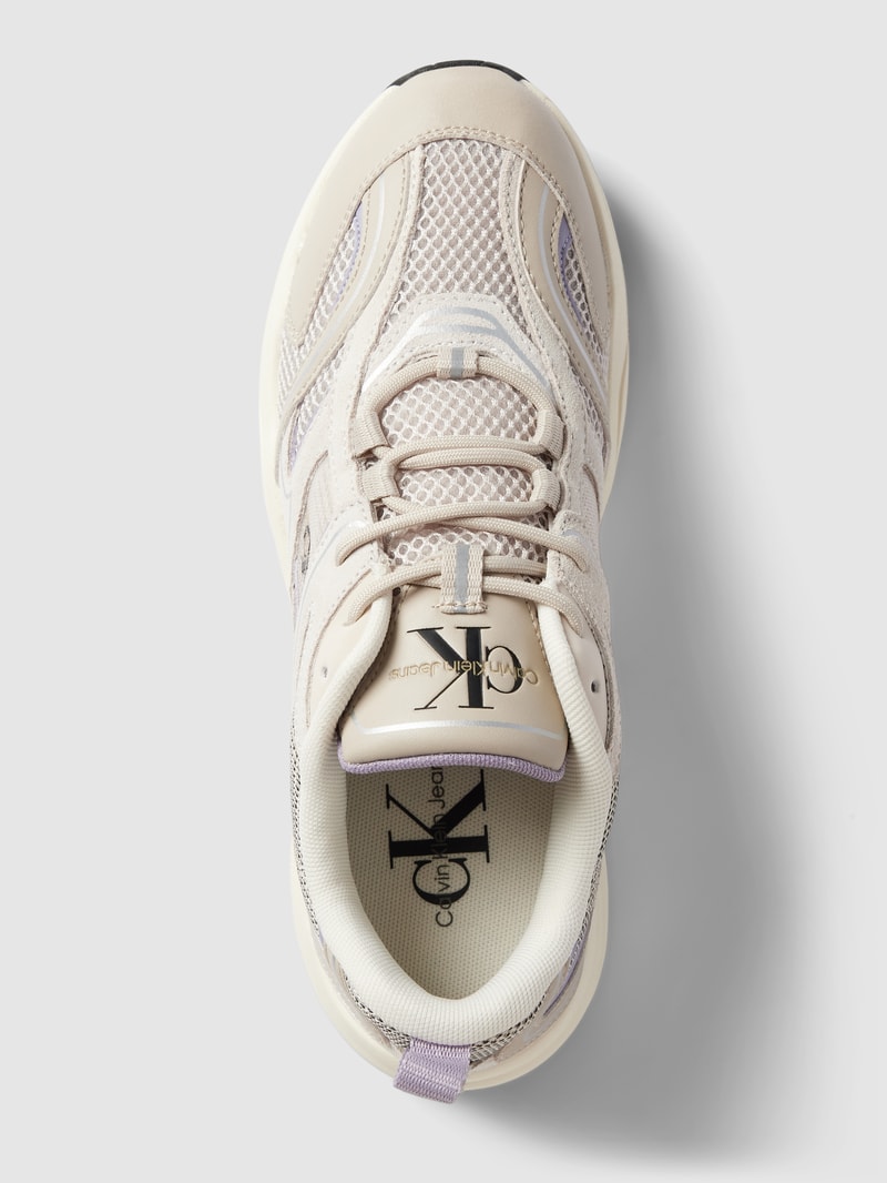 Sneaker mit Label-Detail Modell 'RETRO TENNIS' in lavendel