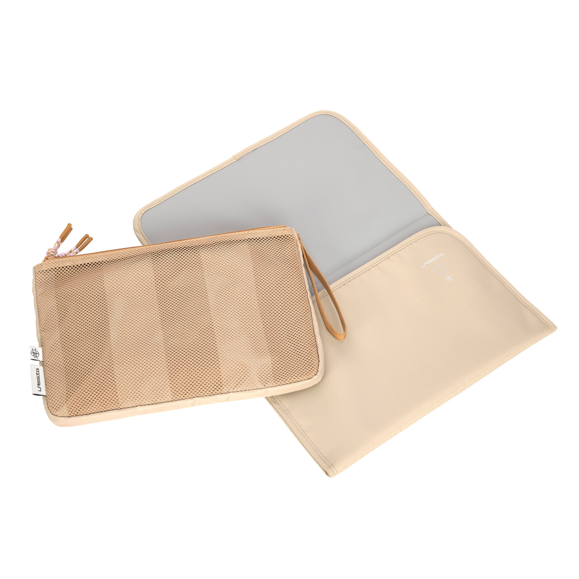 Windeltasche - Clutch, Kamel Beige