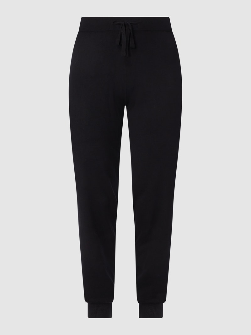 PLUS SIZE Strickhose aus Viskosemischung Modell 'Edith' in schwarz