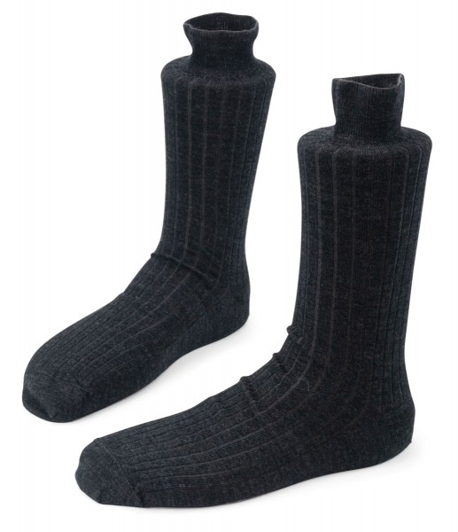 Steven ~ Strümpfe Merinowolle ~ Graphite Melange
