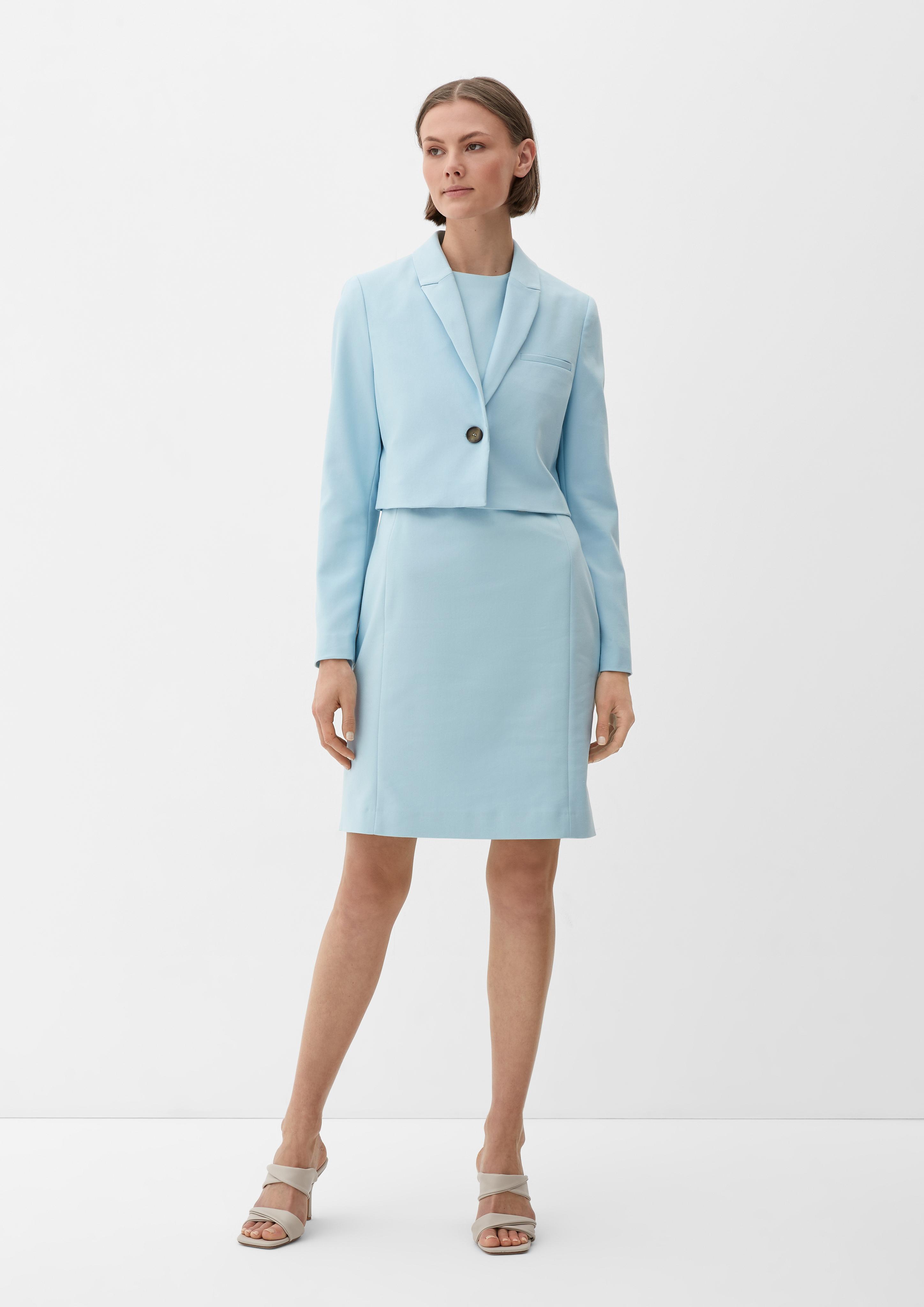 Cropped Blazer aus Baumwollmix  2132693-5145