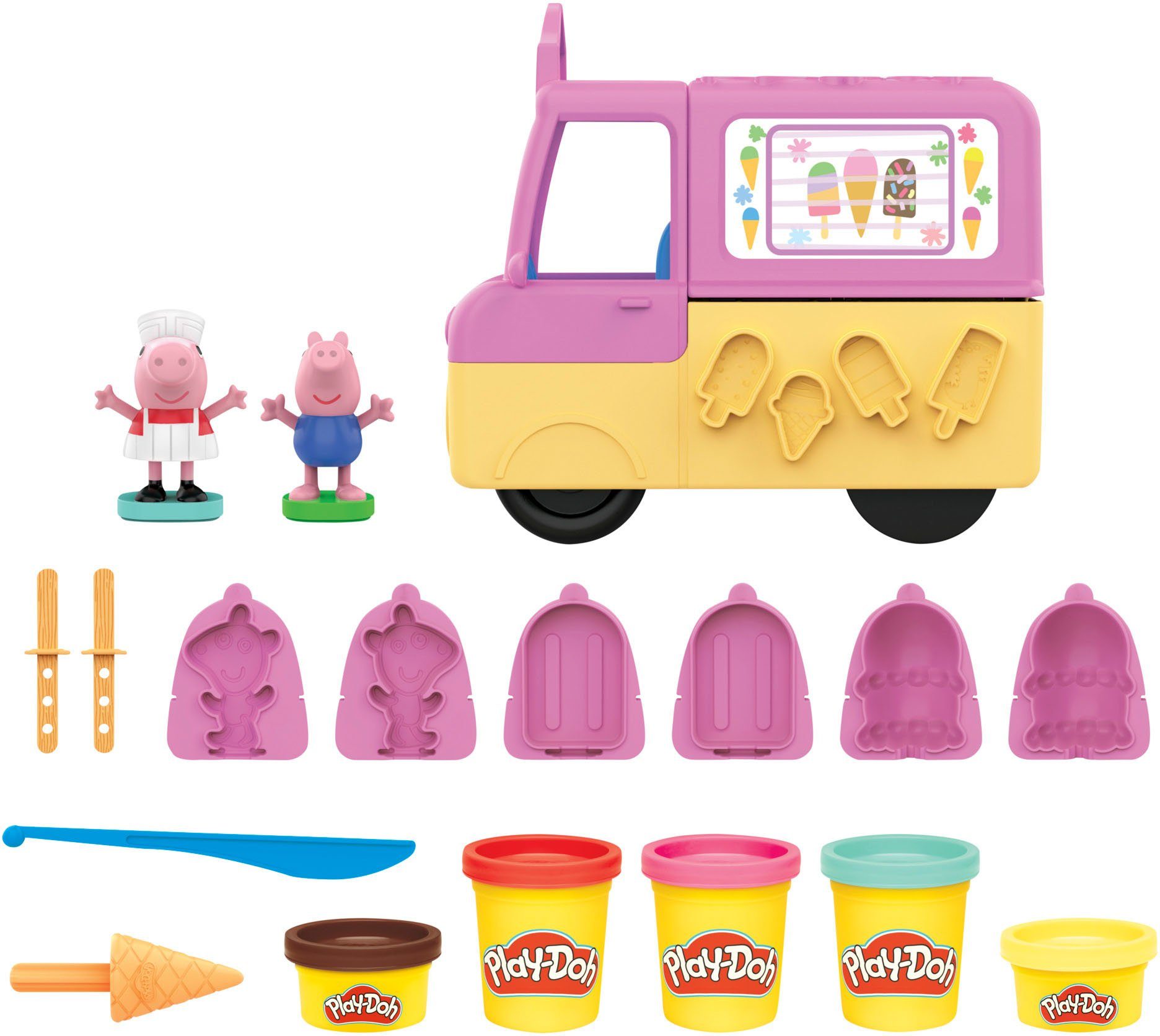 Hasbro Knete Play-Doh Peppas Eiswagen